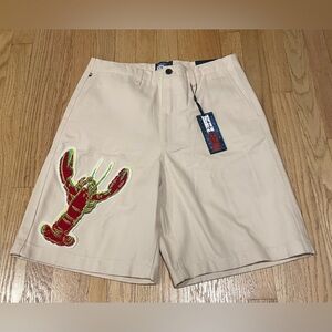 Tommy Hilfiger Andy Warhol Beige Bermuda Lobster Shorts Mens